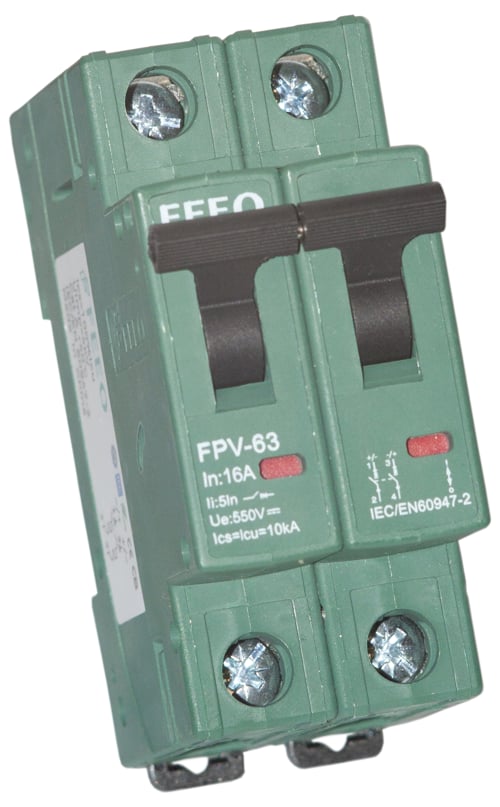 FEEO FPV-63 2P 550V 16A o‘zgarmas tok (DC) avtomatik o‘chirgichi