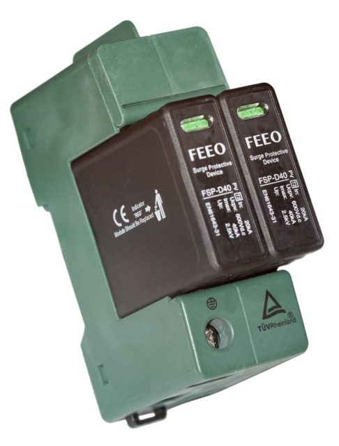 FEEO 2P FSP-D40 o‘zgarmas tok UZIP (SPD) qurilmasi FEEO 2P FSP-D40 o‘zgarmas tok UZIP (SPD) qurilmasi