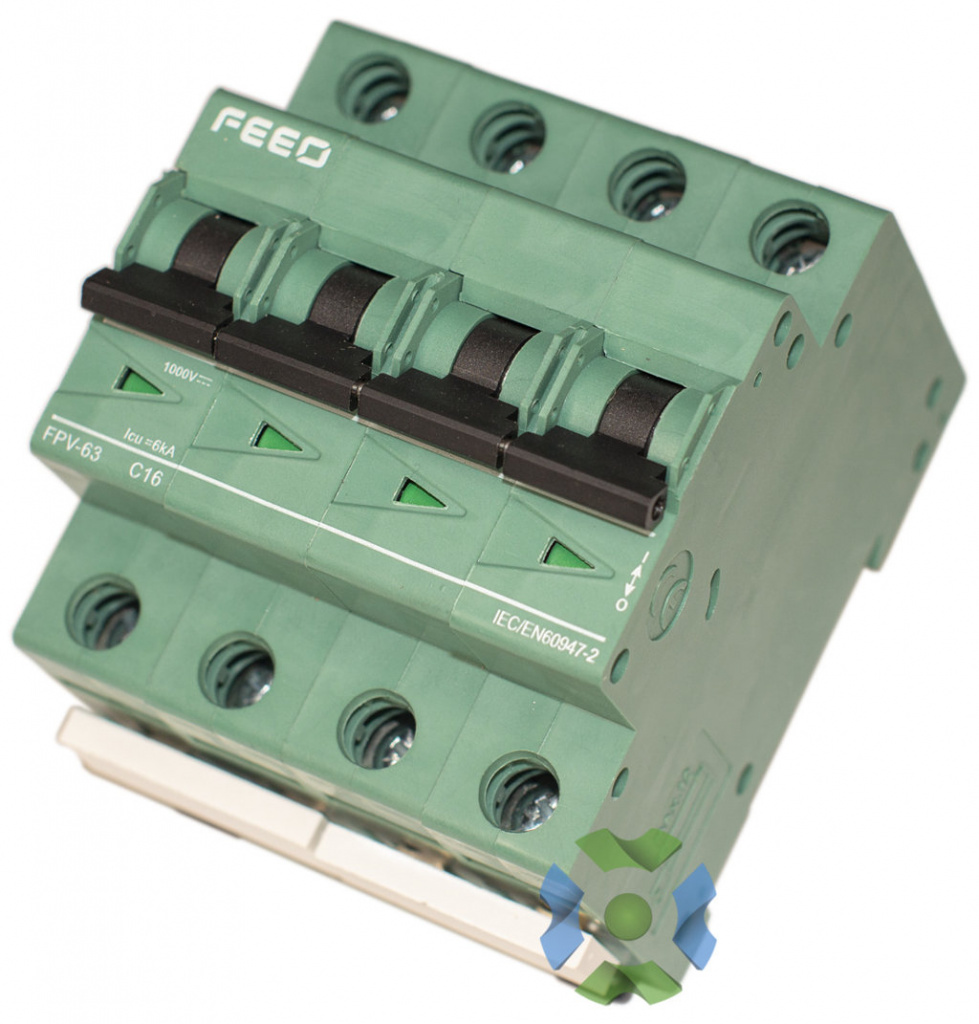 Автоматический выключатель постоянного тока 1000 вольт 16 ампер (4P)