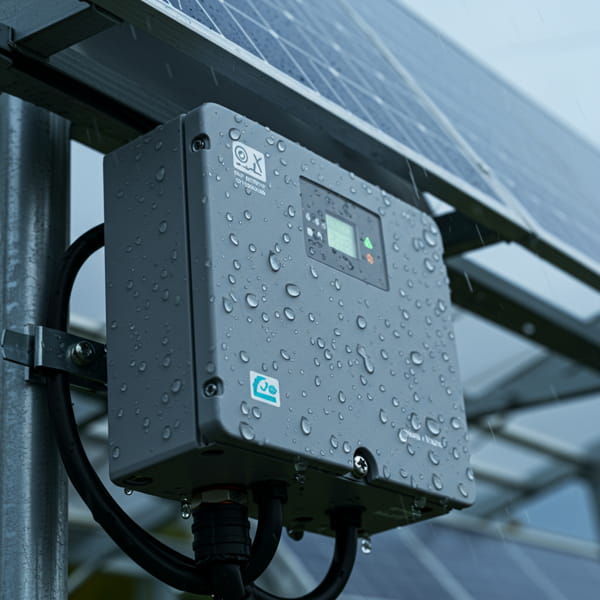 солнечный инвертор под дождём