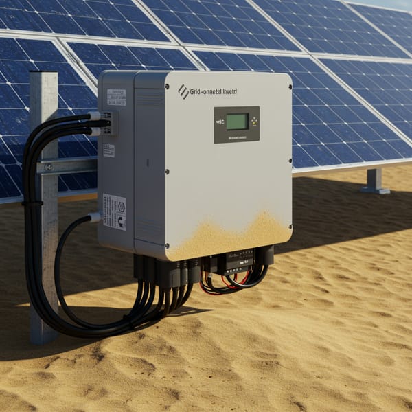 сетевой солнечный инвертор с небольшим количеством песка