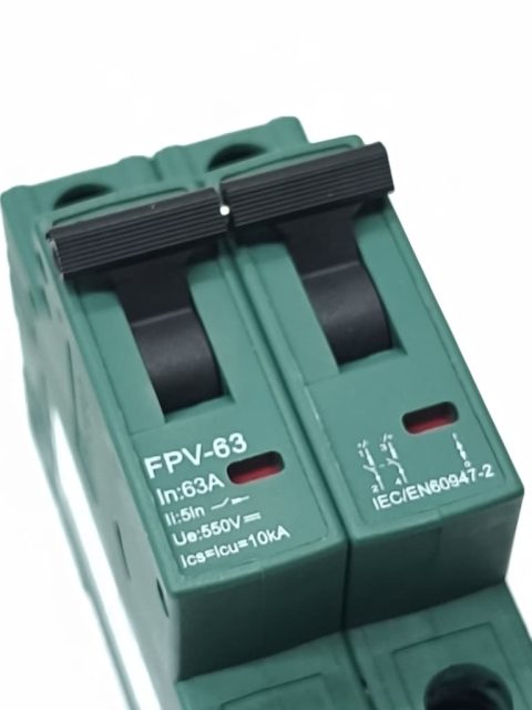 FEEO FPV-63 2P 550V 63A o‘zgarmas tok (DC) avtomatik o‘chirgichi FEEO FPV-63 2P 550V 63A o‘zgarmas tok (DC) avtomatik o‘chirgichi