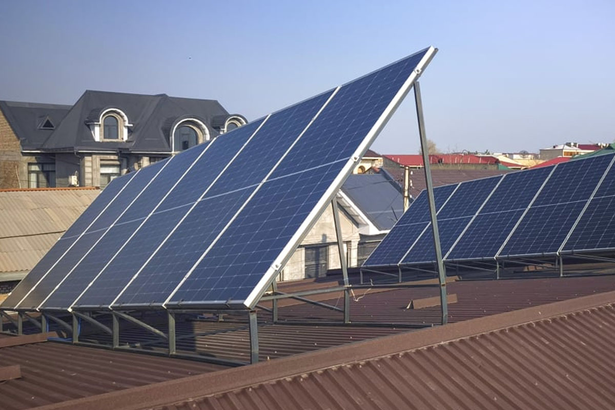 Солнечные панели крупным планом